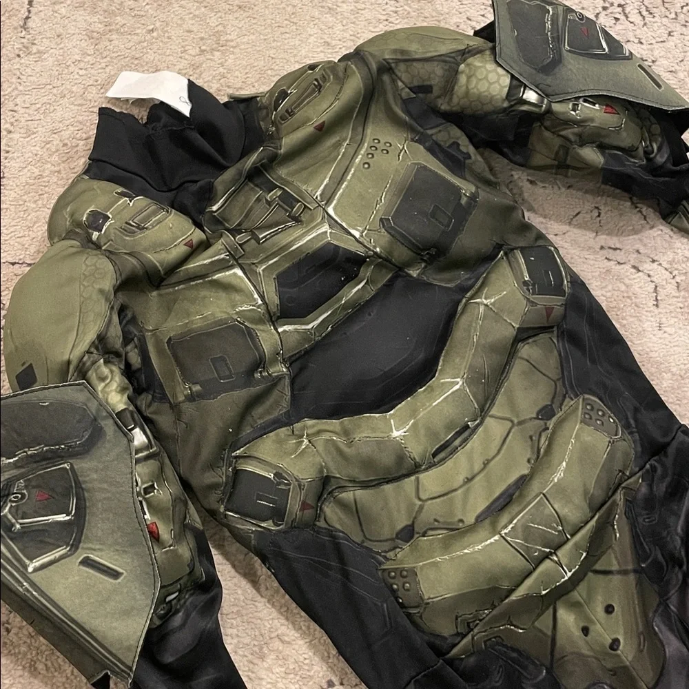 HALO Green and Black Sci-Fi Costume Suit